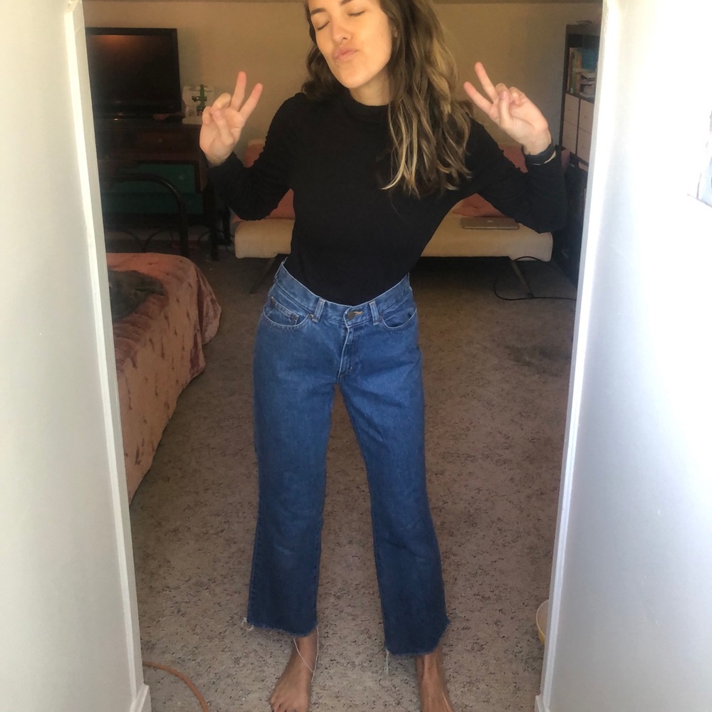 LL Bean Denim Cutoff Pants